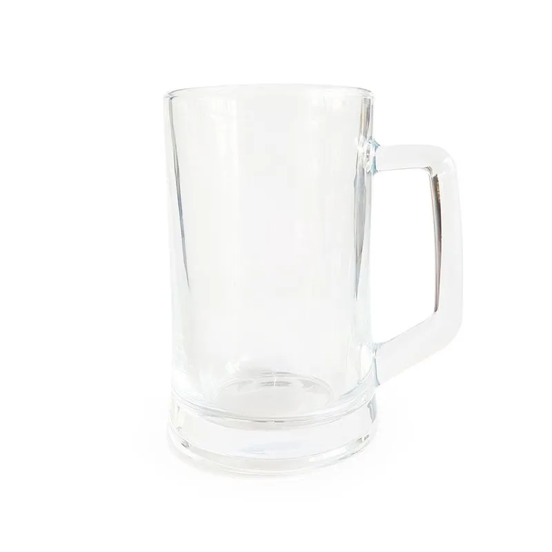 Conjunto 2 Canecas de Vidro Grosso Para Chopp Cerveja Modelo Apolo 360ML Resistente Pesada Congela