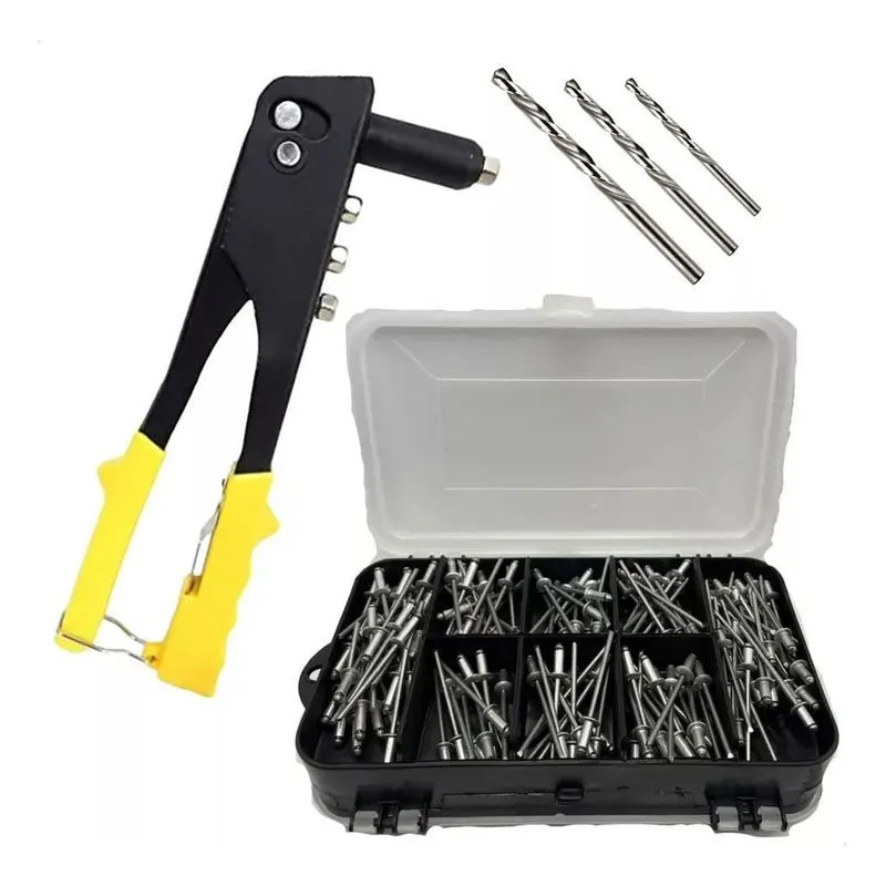 Rebitadeira Alicate Rebitador Manual Profissional Com 250 Re