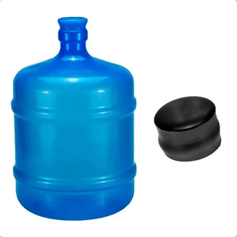3x Kit Galão Para Água Mineral + Tampa Novo Vazio De 10 Litr