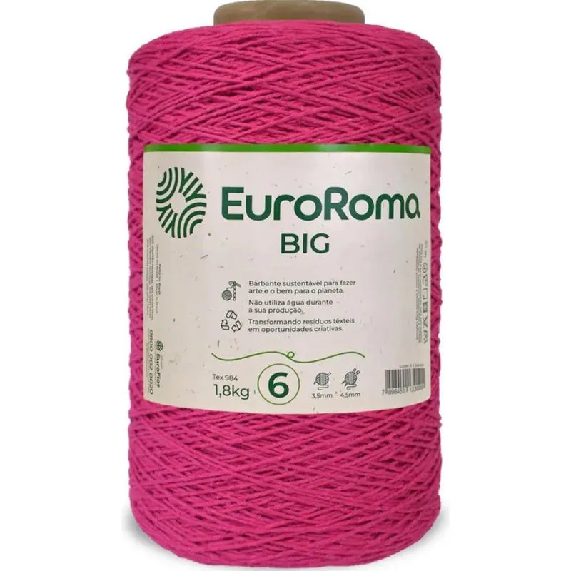 Barbante Euroroma Big 1,8 Kg Fio 6 Para Croche Varias Co Pin