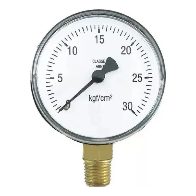 Manômetro Relógio Medidor De Pressão Ac 450 Psi X 30 Kg Bar