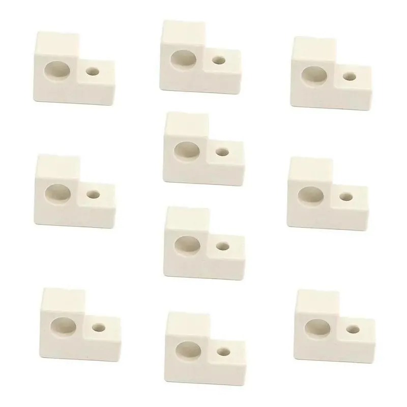 2x Kit Com 10 Suporte Isolador Louça Resistência Forno Elétr