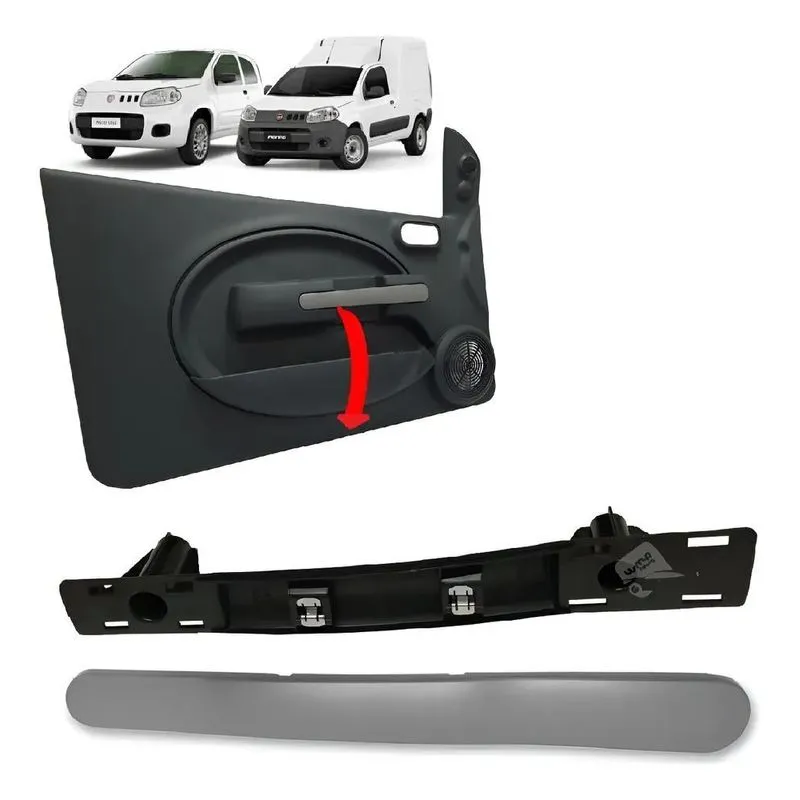 2x Suporte Moldura Puxador Porta Novo Fiorino Le K