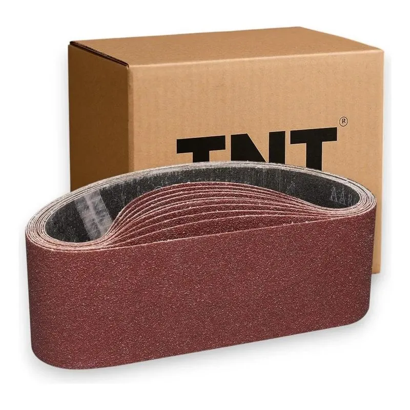 3x Lixas De Cinta 610x100mm P Lixadeira Makita 9400g Com 10p