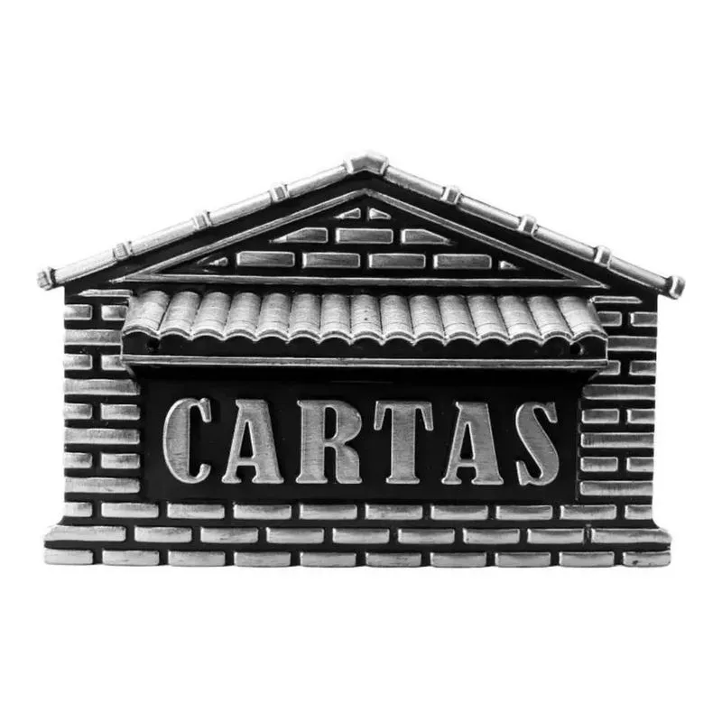 3x Caixa De Tijolinho Prata Em Pvc Para Muro / Grade