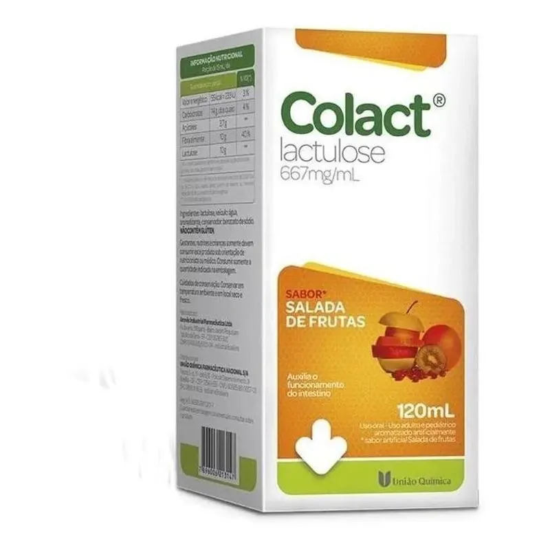3x Xarope Colact 120ml Sabor Salada De Fruta - União Química
