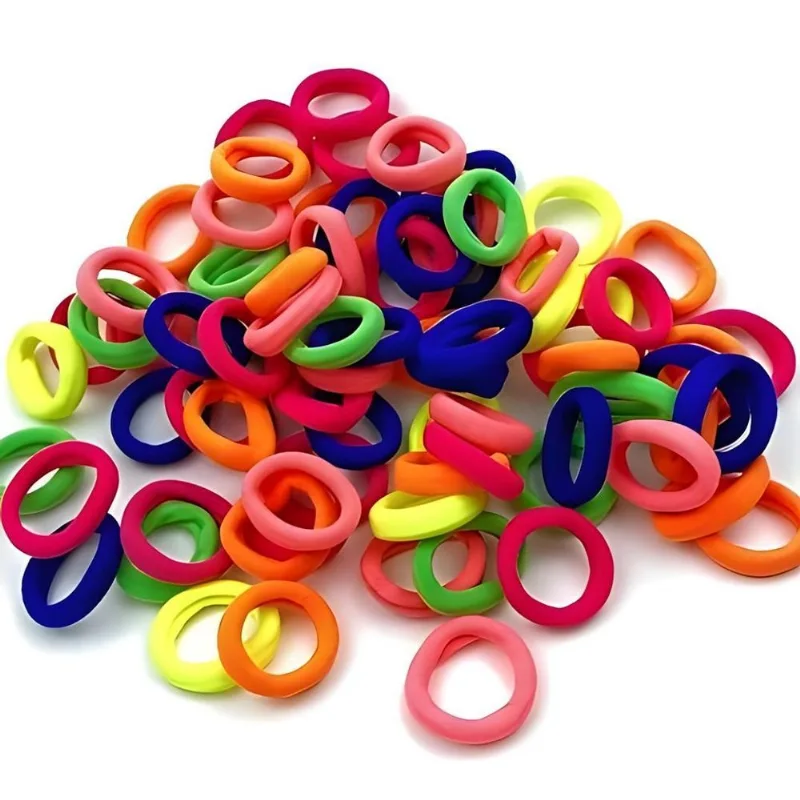 Elásticos Rabico Xuxinhacolorido Para Cabelo C/144 Unidade