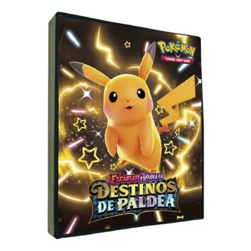 Pikachu Destinos De Paldea Album Pokemon Cards + 50 Folhas
