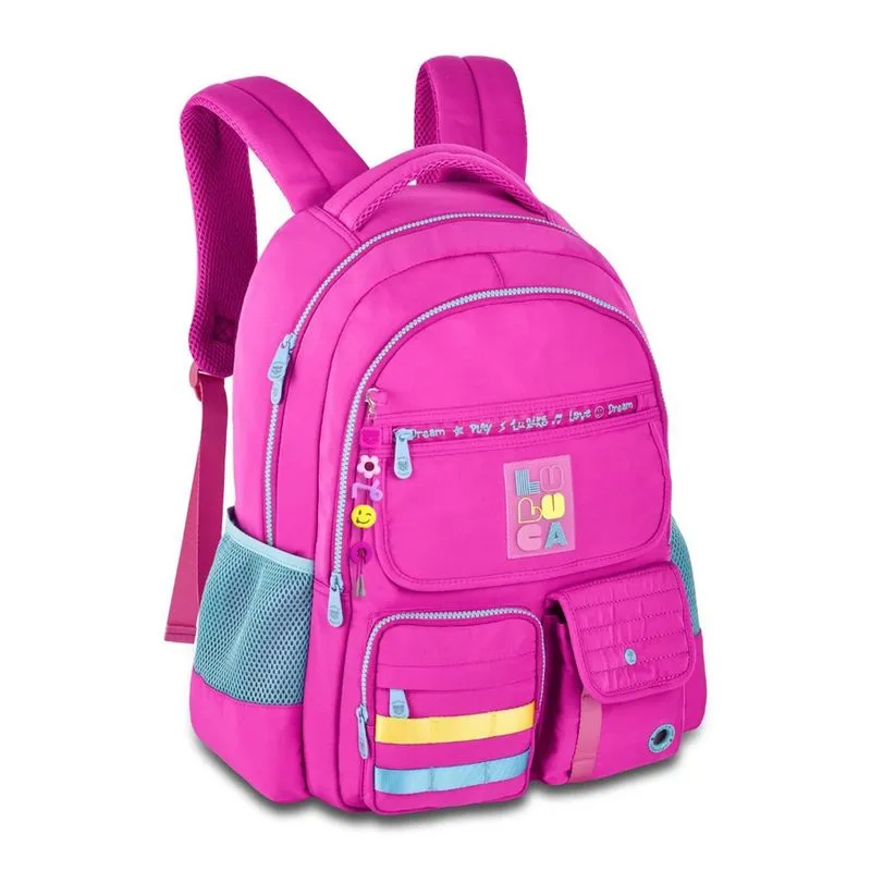 Mochila De Costas Luluca Pandinha Escolar Juvenil Meninas