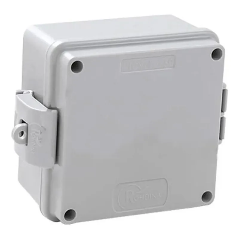 Caixa 110x110x60mm Cinza Tampa Opaca Standard Ip66 Rohdina