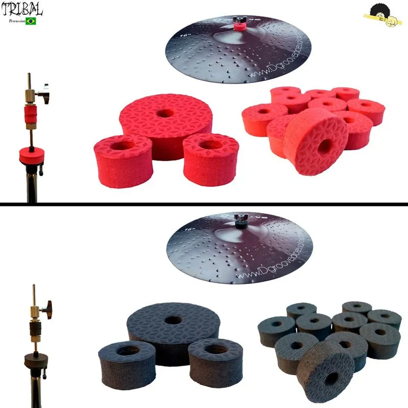 Kit de Feltros para Estante de Prato e Presilha de chimbal - Tribal percussion