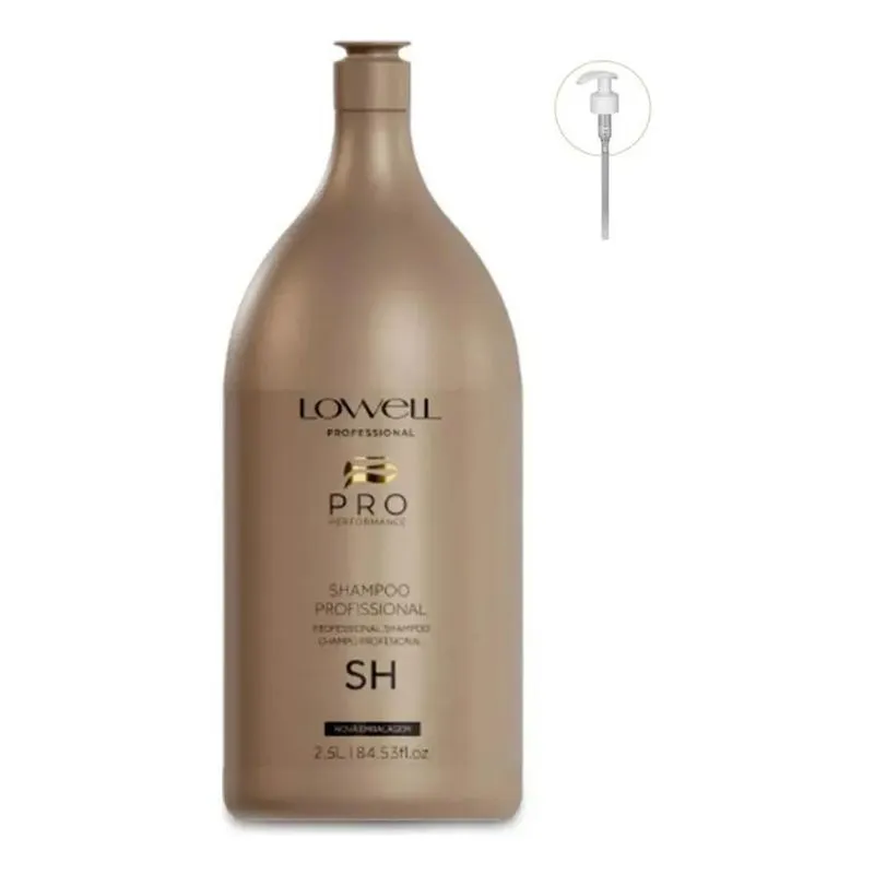 3x Lowell Profissional Shampoo 2,5 Litros Lavatorio