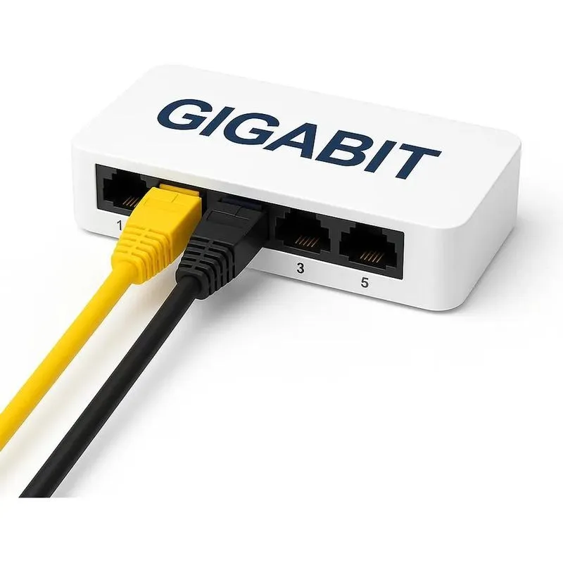 Switch 5 Portas Gigabit Rj-45 10/100/1000 Mbps Alta Velocid