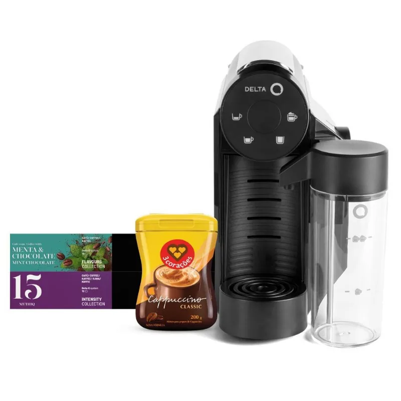 Cafeteira Expresso Mini Milk Delta Q 30 Capsulas E