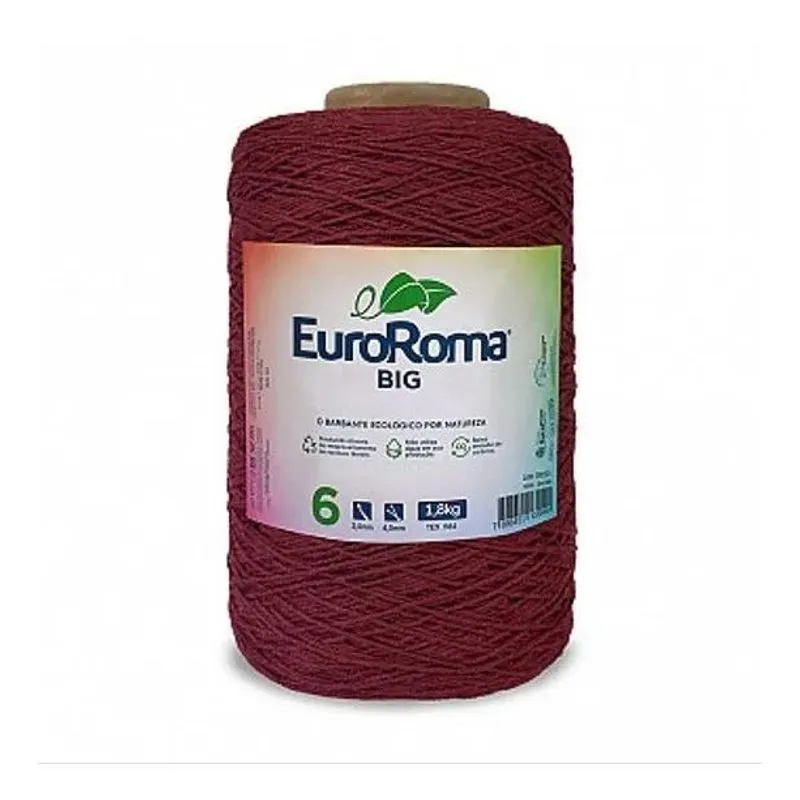 Barbante Euroroma 1,8 Kg Fio 6 Big Cone - C Bordô