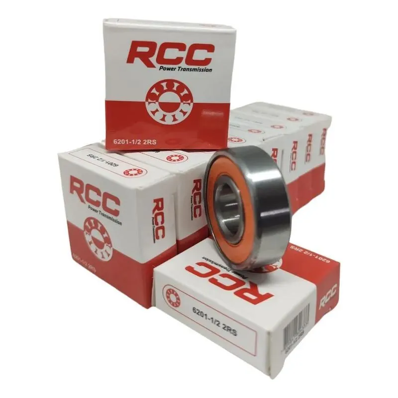 3x Kit 10 Peças Rolamento 6201 2rs 12,7x32x10 Eixo 1/2