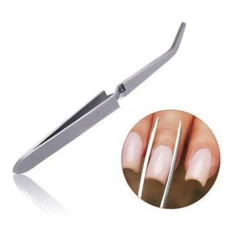 Pinça De Precisão Curvada Modeladora Curvatura C Unha De Gel