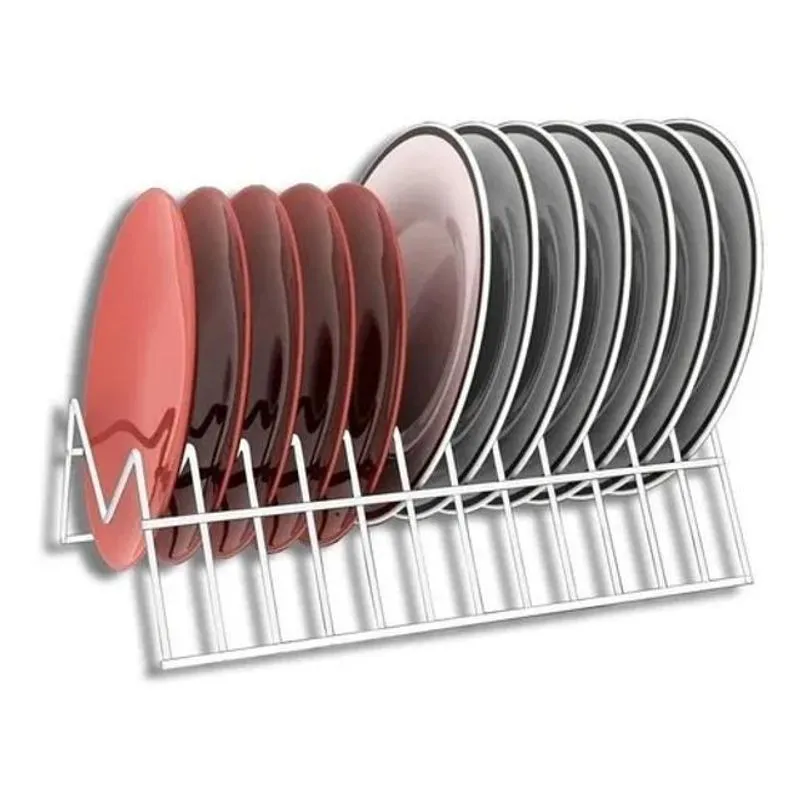 Suporte De Prato Vertical Organizador Armário Dicarlo Branco