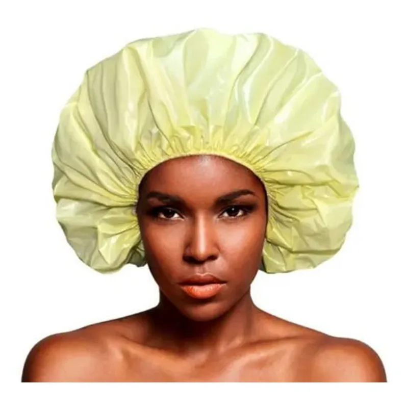 Touca Banho Pvc St Grande Para Cabelos Grandes E Afro Wxz