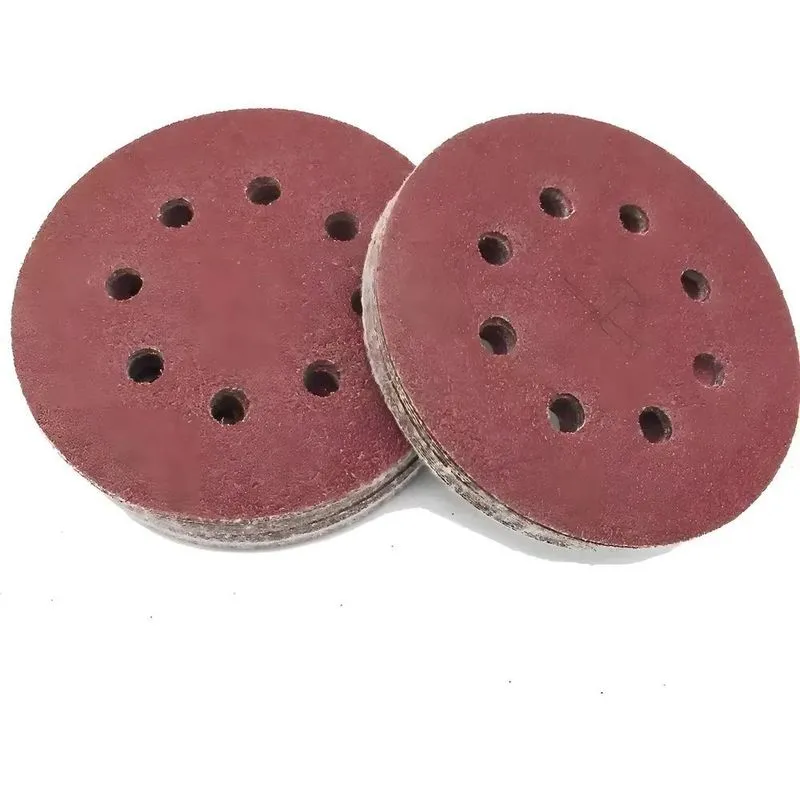 Disco Lixa Pluma Kit 10un 125mm 8 Furos Roto Orbital Grão 60