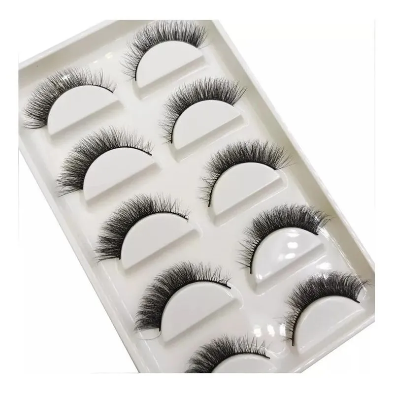 10x 2 Cartelas Cílios Postiços Vol Mink (10 Pares)efeito Ga