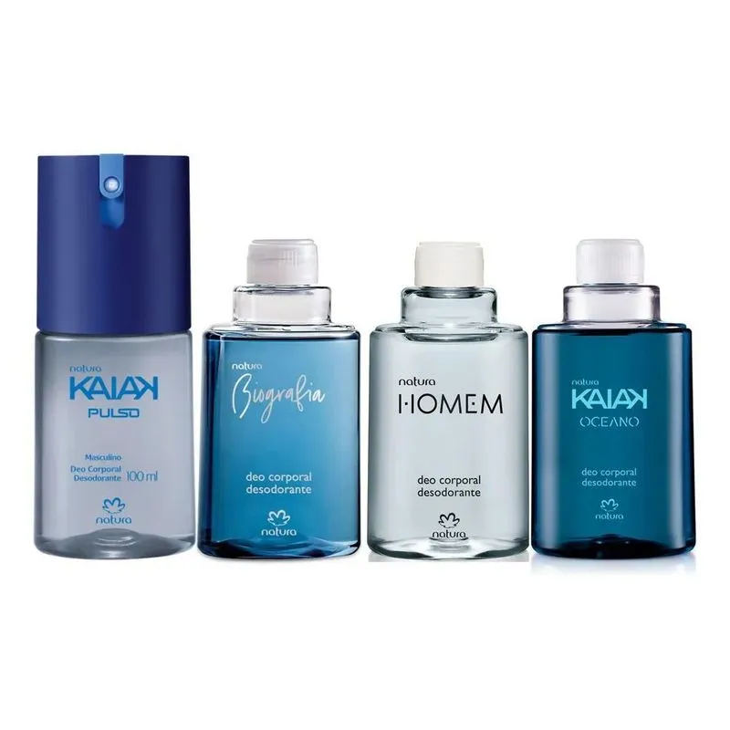 3x Natura 03 Refis Deo Corporal Masculino + 01 Deo Corporal