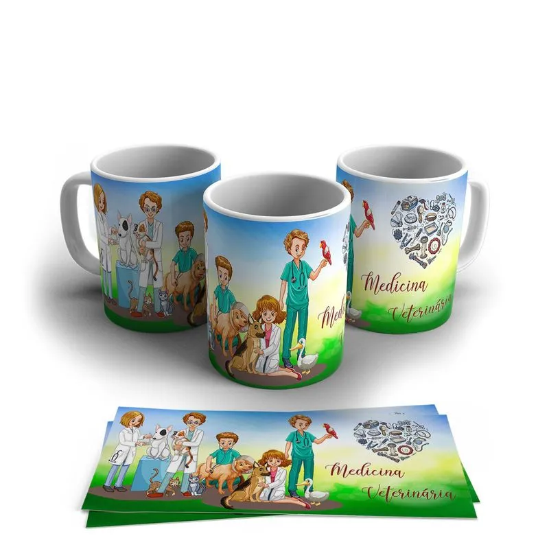 Caneca Personalizada Porcelana Profissão Enfermeiro 325ml