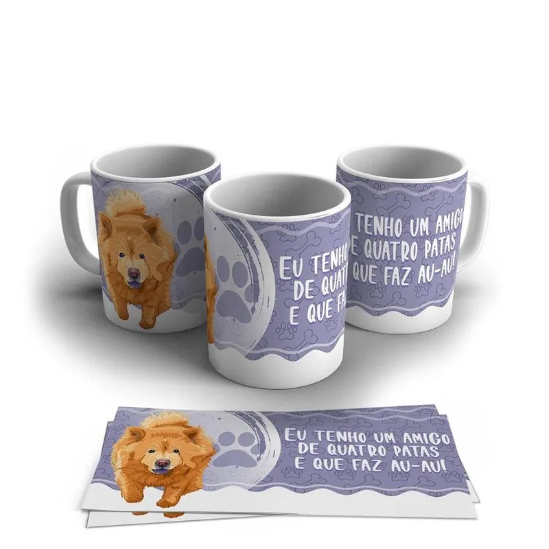 Caneca Personalizada Porcelana Pet Cachorro 325ml