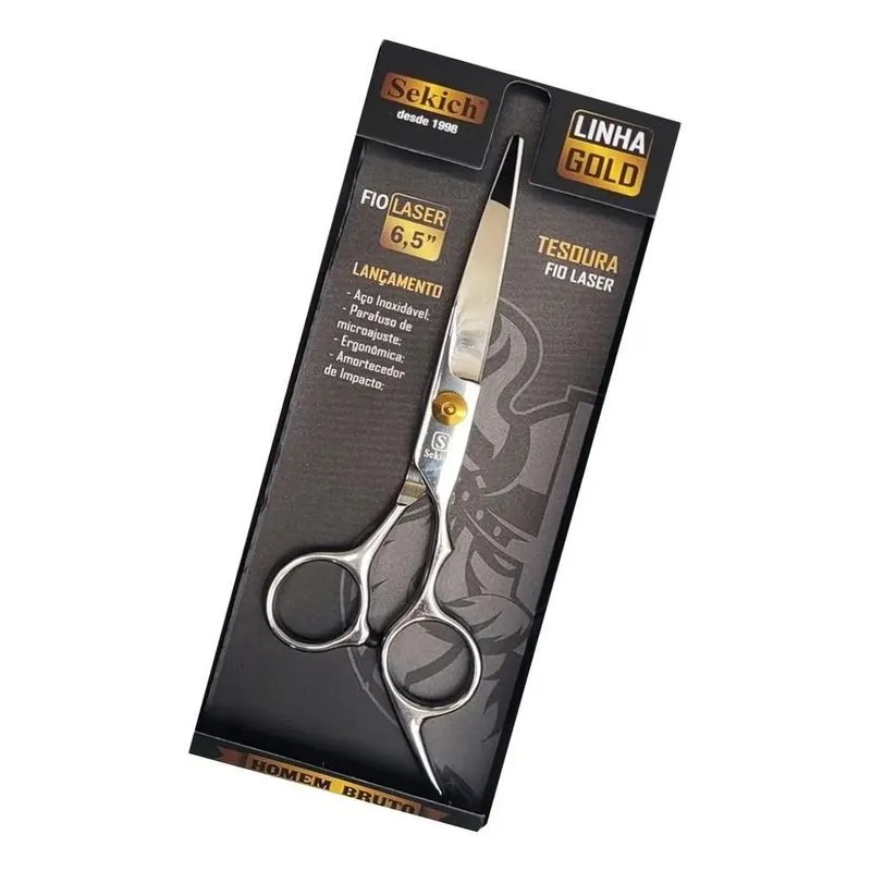 Tesoura Profissional De Barbeiro A Laser De Aço Inoxidável 6