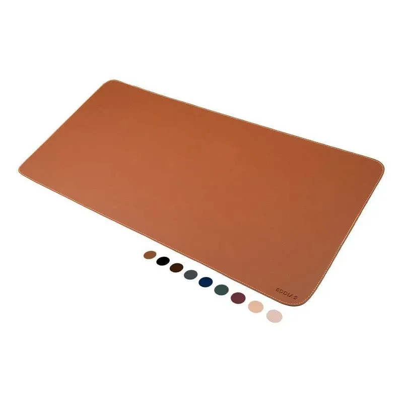 3x Mousepad Grande Caramelo 90x40 Deskpad Couro Antiderrapan