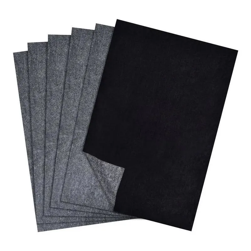 Papel Carbono Filme Preto A4 Pacote Com 50 Unidades Oferta
