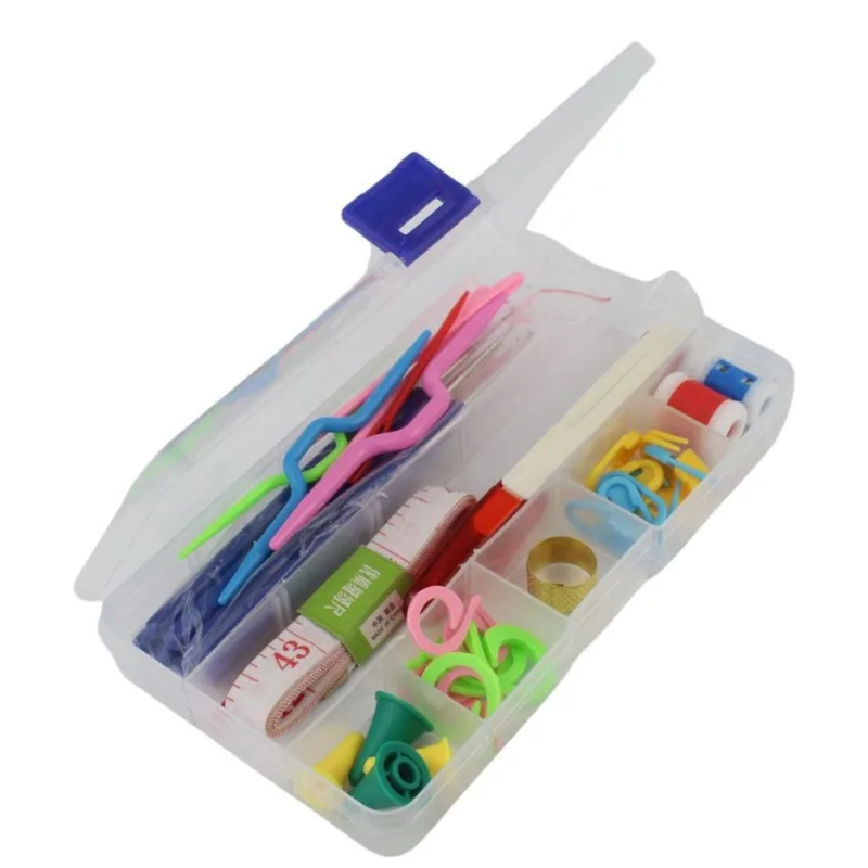 Kit De Acessórios E Agulhas Para Crochê Kit Crochê 49 Peças