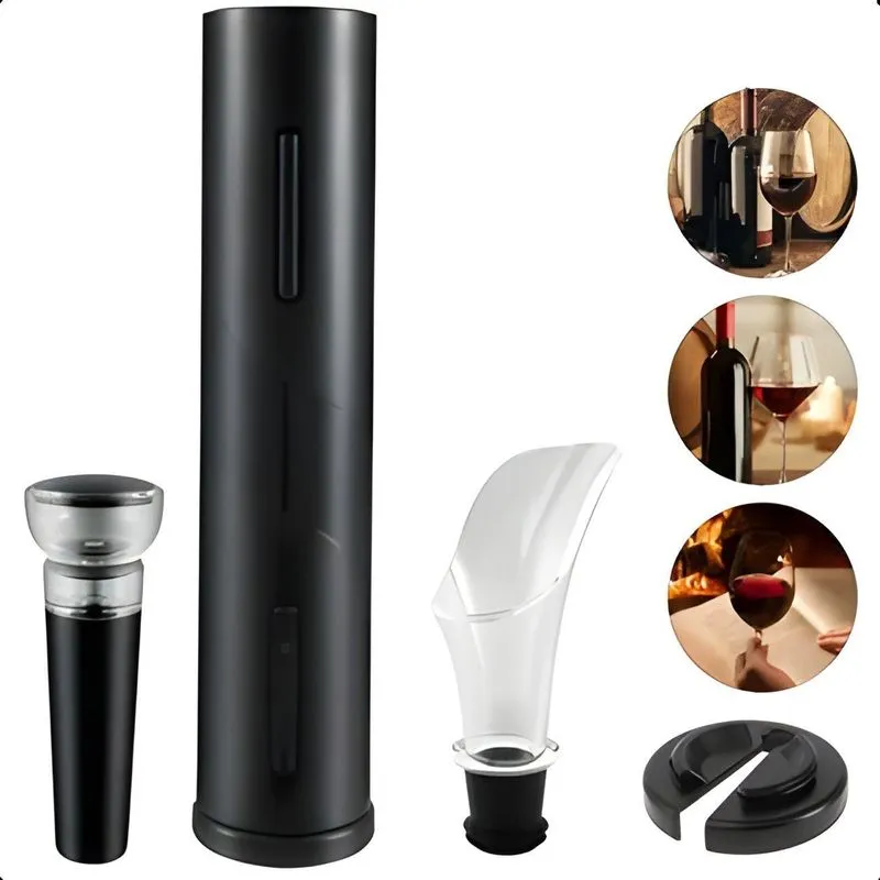 Abridor De Vinhos Saca Rolhas Elétrico Rápido Usb