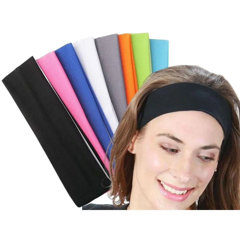 8 Faixas Para Cabelo Handband Cores Variadas Largura 8 Cm