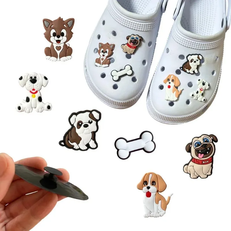 Kit 6 Pins Bottons Emborrachados Para Cro Dinossauros Colori