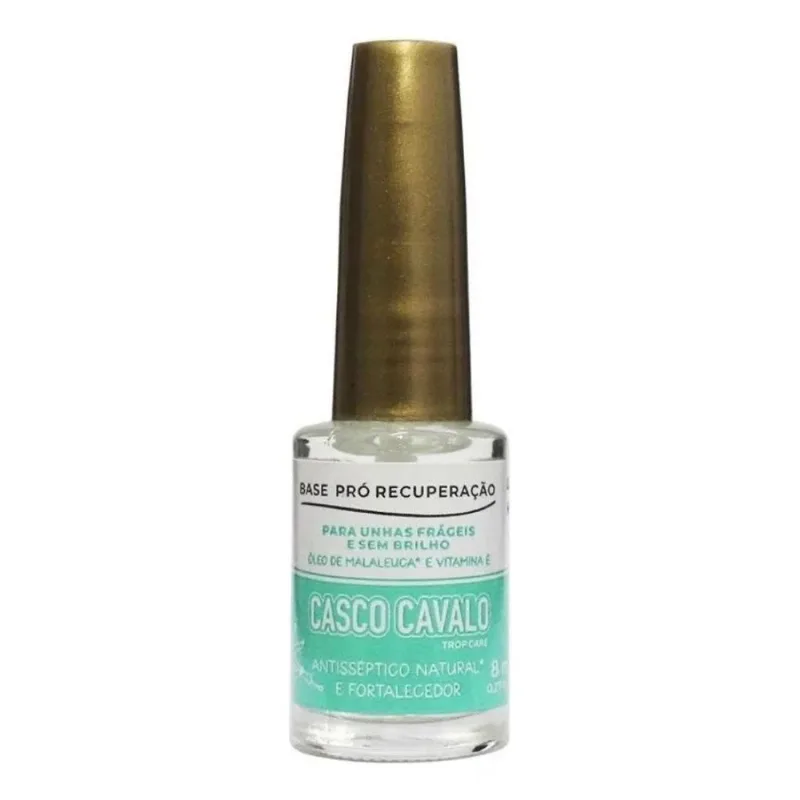 3x Base Pró Recuperação Para Unhas Casco De Cavalo Trop Care