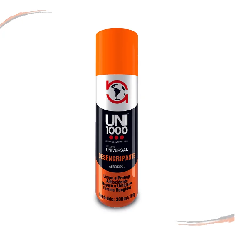 Spray Uni1000 Desengripante Anti Ferrugem Aerossol 300 Ml