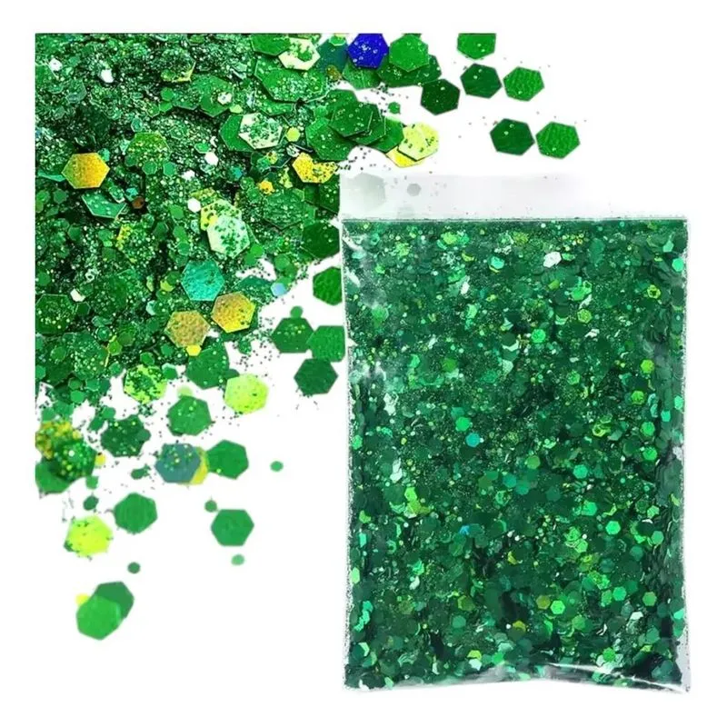 Glitter Flocado Holográfico 10gr Decoração De Unha Resina