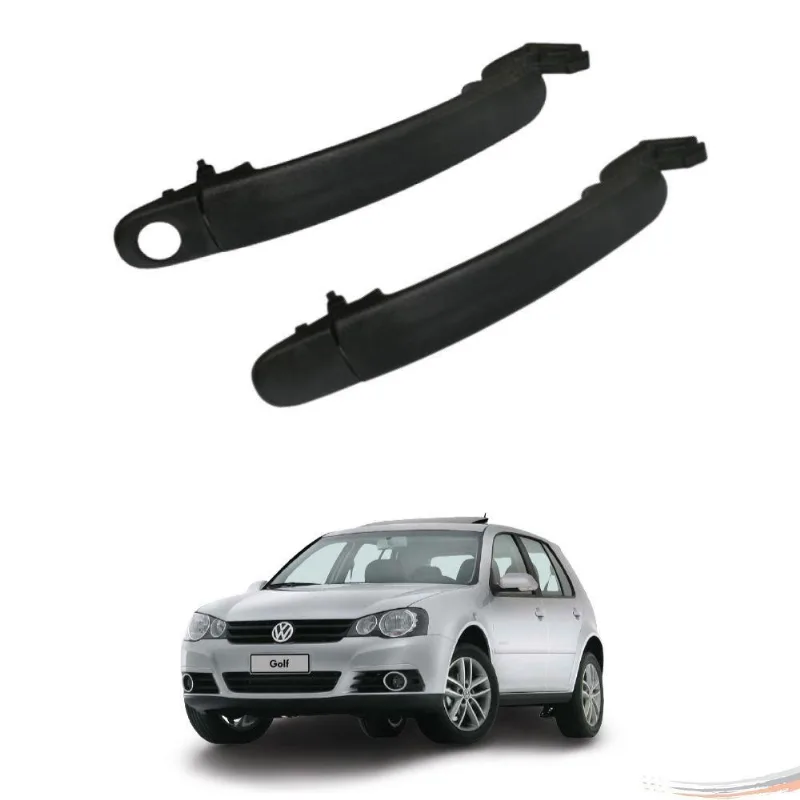 Par Maçanetas Diant Preto C/ Furo Golf Bora Jetta 99 A 13 Un/2