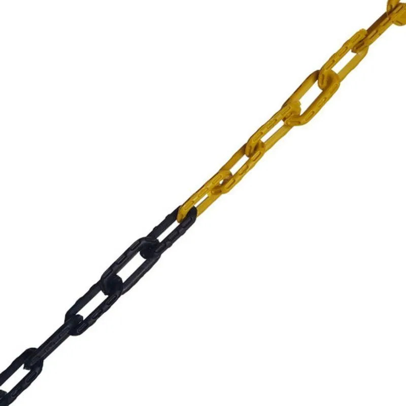 Corrente Plástica Elo P Zebrada [f103] Para Isolamento E Escoamento 10m Preto Ferreira Mold