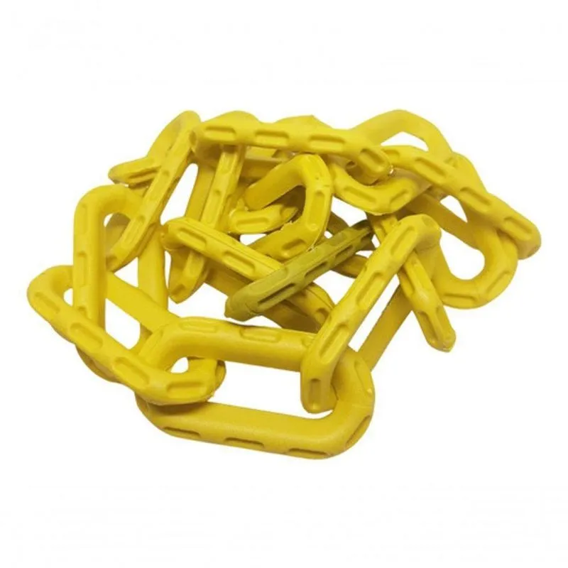 Corrente Plástica Elo G Amarela [f103] Para Isolamento E Sinalização 10 Metros Amarelo Ferreira Mold
