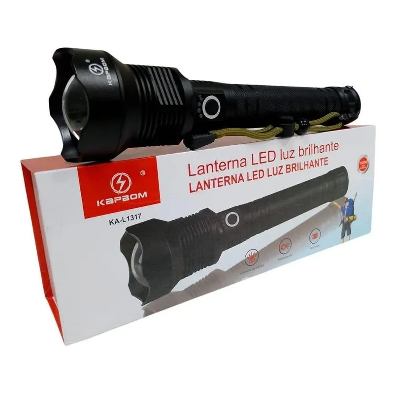 5x Lanterna Led Kapbom Ka-l1317 Ultra Potente Mais Forte Cor