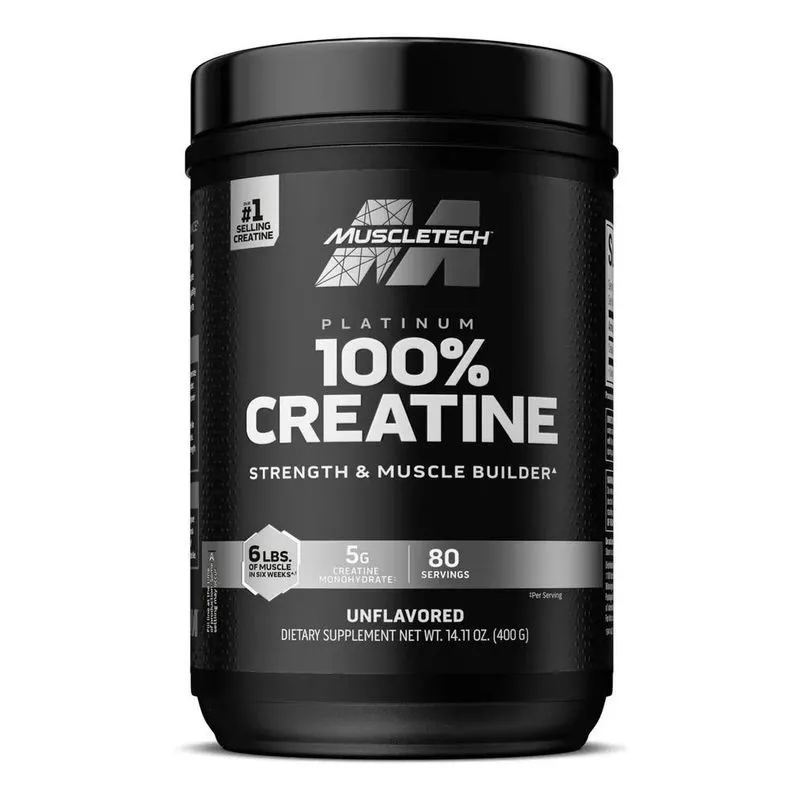 10x Creatina Platinum Muscletech Essential Series 400g