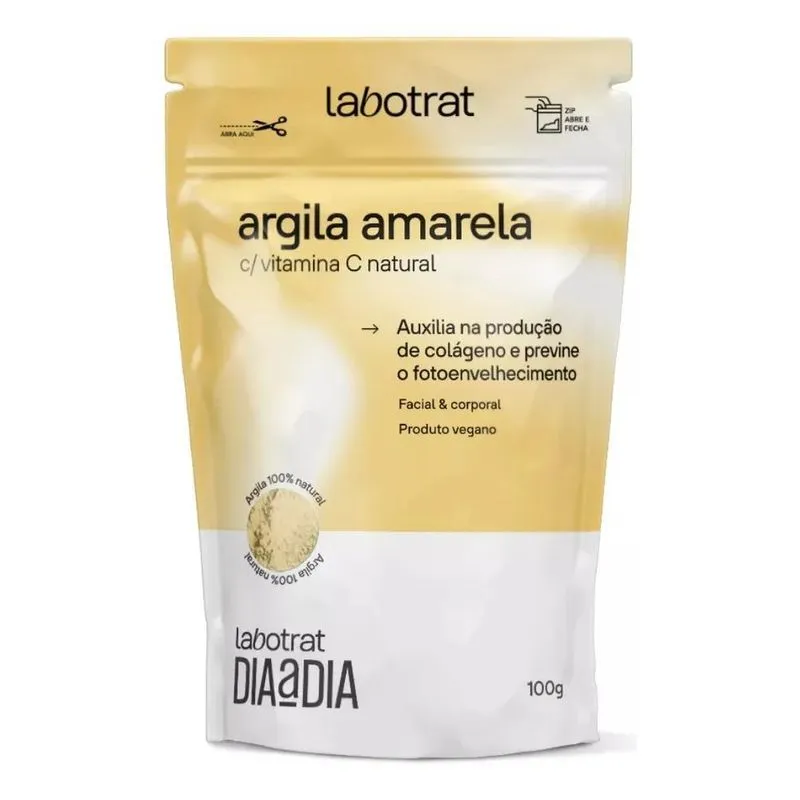 3x Argila Amarela 100g - Labotrat Cosméticos