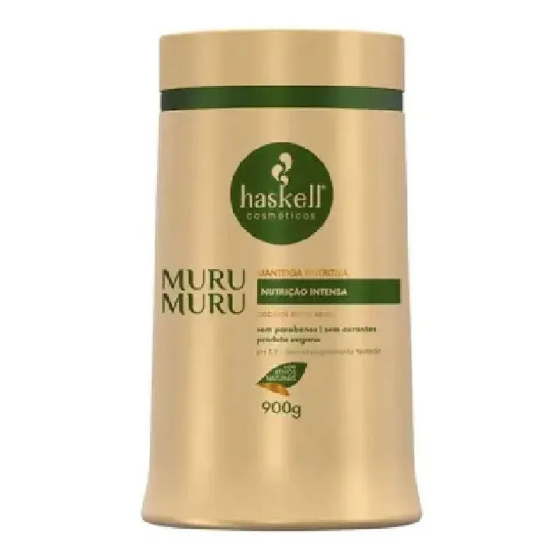 2x Haskell Máscara Manteiga Hidratante Murumuru 900gr Nutriç