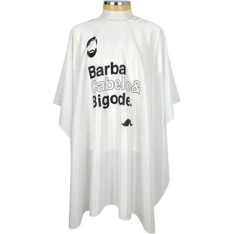 Capa De Corte Estampada Cabeleireiro Barbeiro Barba Cabelo E