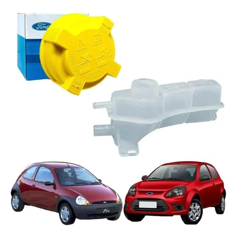 5x Reservatório De Agua + Tampa Ford Ka 2009 10 11