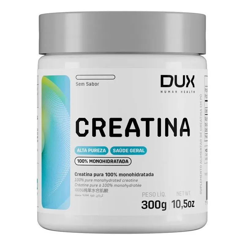 10x Creatina Monohidratada 100% Pote 300g Dux Nutrition