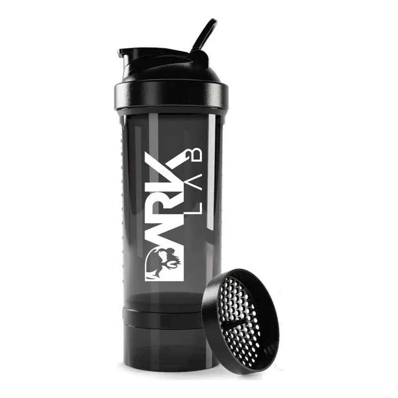 10x Coqueteleira Shaker Premium Preta 700ml 2 Doses Dark La