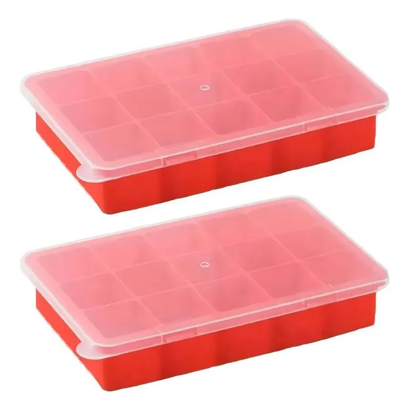 10x Mimo Style Kit 2 Formas Silicone Gelo Papinha Bebê 15 C